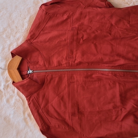 32 Degrees COOL Bossa Nova Jacket | Burnt Orange Zip-Up | Lightweight L NWT - Picture 6 of 13